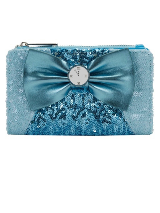 Loungefly Handbags - Loungefly Disney Cinderella Sequin Bow Clock Wallet NWT